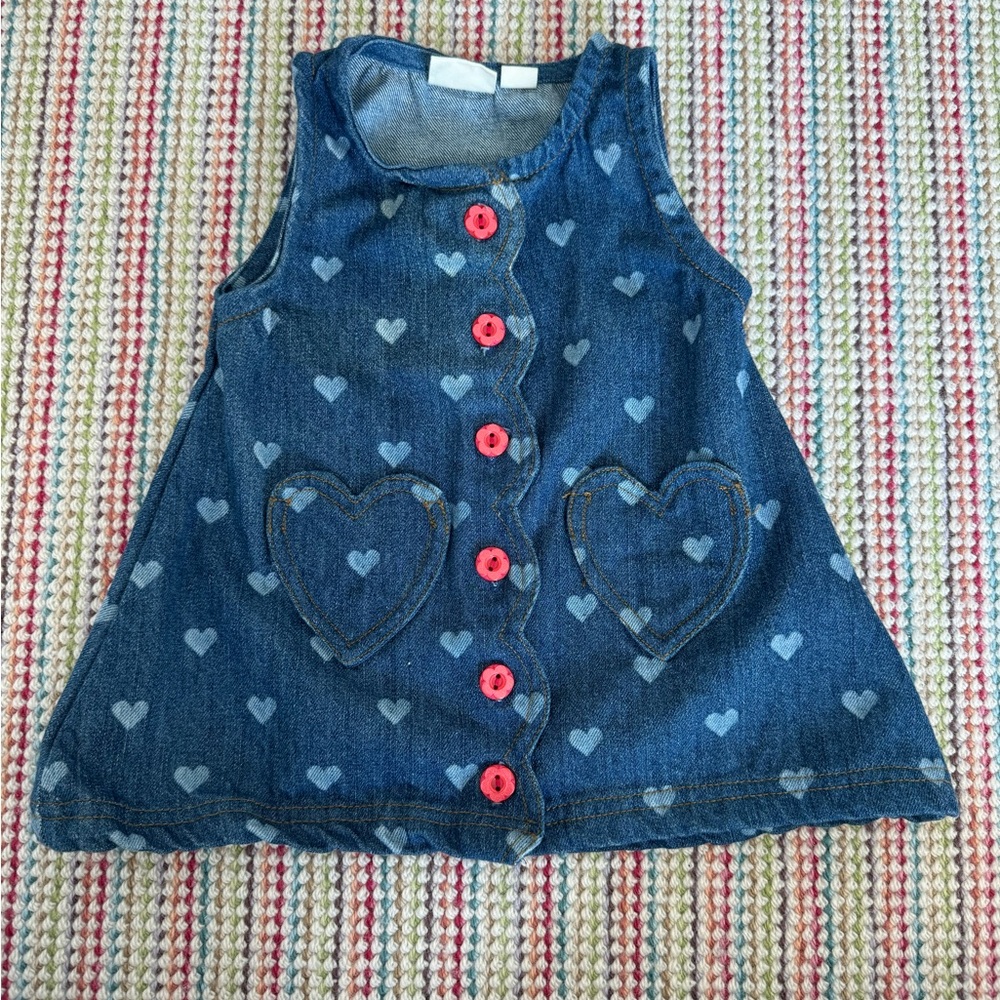 Flöss Lolla Heart Denim Dress
